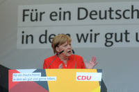 Bundeskanzlerin Angela Merkel in Münster - 22. August 2017